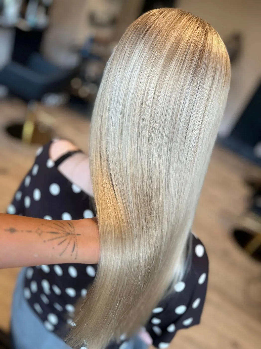 Detal jasnego blondu